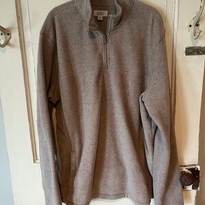 Men’s Size XL Fleece Qtr. Zip Long Sleeve Pull Over Sweatshirt